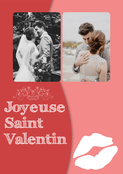 Bisous joyeuse St Valentin (personnalisation 3)