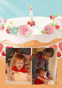 Délicieux gâteau d`anniversaire (personnalisation 2)