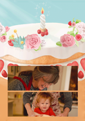 Délicieux gâteau d`anniversaire (personnalisation 3)