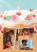 Délicieux gâteau d`anniversaire (personnalisation 5)