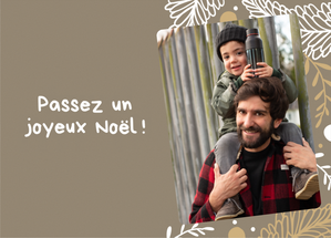Carte Passez un joyeux Noël Carte noël personnalisée
