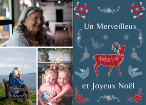 Carte Un merveilleux et joyeux Noël Carte noël personnalisée