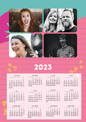 Calendrier 2023 girly (personnalisation 3)