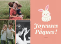 Joyeuses Pâques lapin mignon (personnalisation 4)