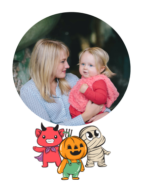 Carte Petits monstres d`halloween Carte Halloween pour enfant